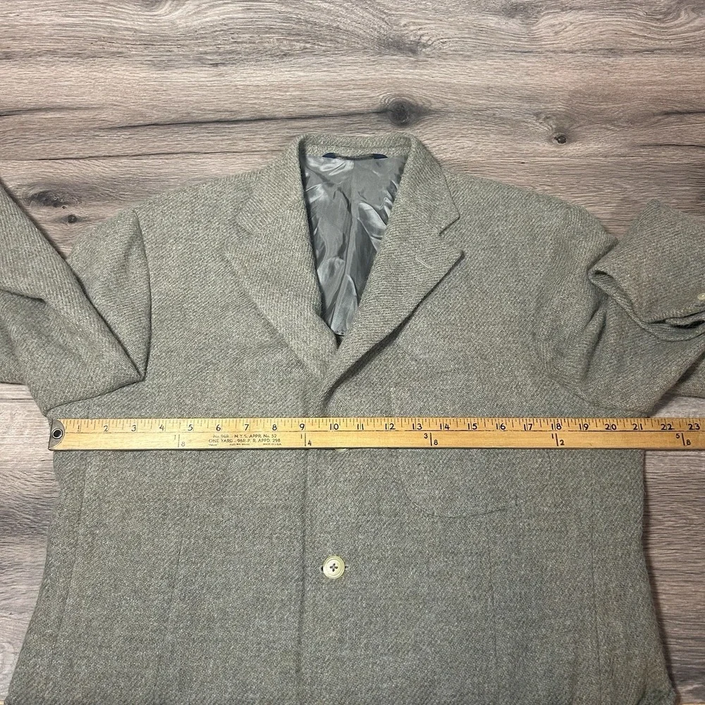 Vintage Ralph Lauren Polo Herringbone Blazer Sports‎ Coat Wool Tweed 42 S